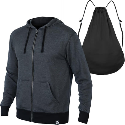 2-In-1 Reversible Backpack Hoodie (As Seen on SHARK TANK) Unisex Full-Zip Hero Hoodie